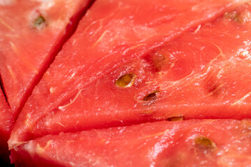 Ripe red watermelon for eating