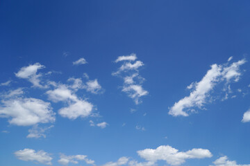 Stratuscumolus in blue white like the Bavarian sky and clouds