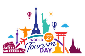 World Tourism Day logo template