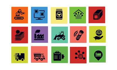 Industry related icon vector design