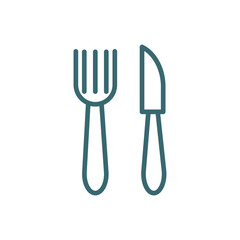 thin knife icon. Thin line thin knife icon from restaurant collection. Outline vector isolated on white background. Editable thin knife symbol can be used web and mobile