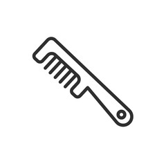 comb cleanin icon. Thin line comb cleanin, clean icon from cleaning collection. Outline vector isolated on white background. Editable comb cleanin symbol can be used web and mobile