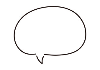 Fototapeta premium ペンの手描き吹き出し