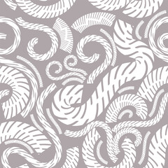 Abstract vector seamless pattern with curve element