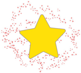 The star pattern icon with starburst behind the yellow