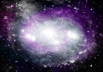 Obraz premium galaxy in a free space. 3D rendering