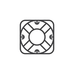 Lifebuoy line icon
