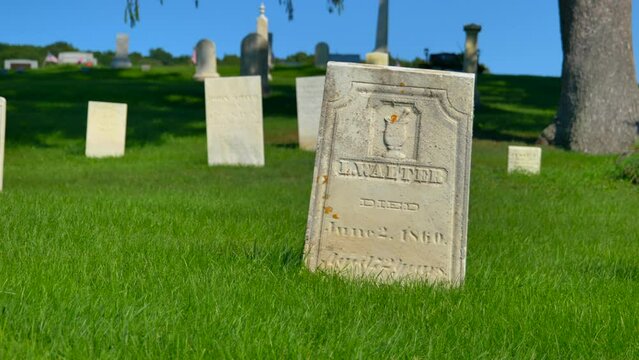 Cemetery and Grave of the Money digger from the 1800s named Luman Walters who is tied to some of the Money digging stories of Joseph Smith Jr. in upstate New York.