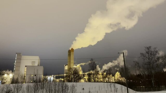 Paper factory in Lappeenranta Finland
