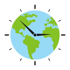 Naklejka premium Earth with dial. Illustration