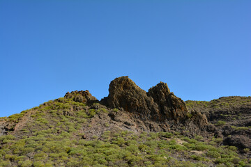 Mountains at Masca, in Tenerife in Spain