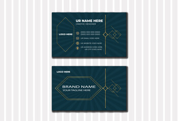 Luxury Business card. Business card template. Modern Business card.