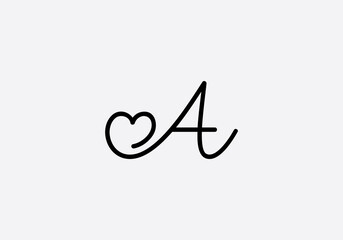Love font circle sign. love logo design and heart font design by the letters and alphabets