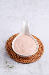 Pink dip sauce