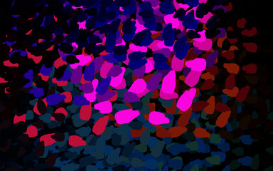 Dark Multicolor vector pattern with random forms.