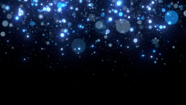 celebration light blue confetti background video