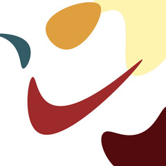 illustration of a red and yellow and white