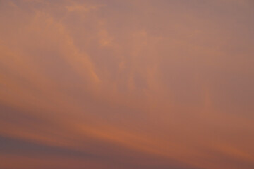 Pink and Orange Dramatic Sky and Clouds