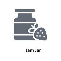 Jam Jar Vector Solid Icons. Simple stock illustration stock