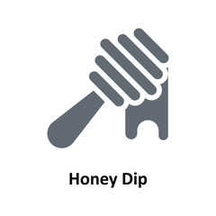 Honey Dip Vector Solid Icons. Simple stock illustration stock