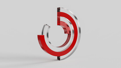 Pie chart presentation infographic business marketing or financial analysis concept background 3d