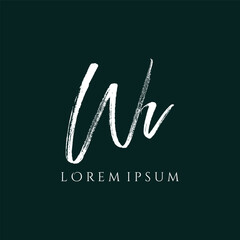 Letter WV luxury logo design vector