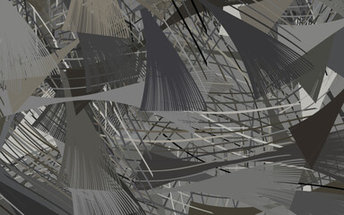 Light Gray vector backdrop with memphis shapes.