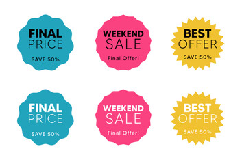 set of sale labels
