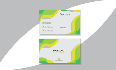 Creative unique professional two side business card template