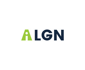 IALIGN word mark vector logo templet.