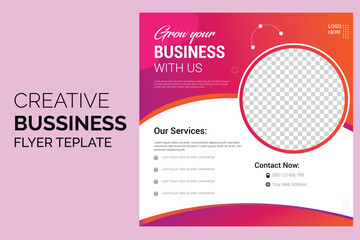 Creative Cooperate business flyer design. Vector flyer design template A4 size flyer design.	