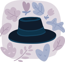 Vector illustration of hats.