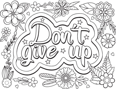 Coloring Page Quote Images – Browse 20,620 Stock Photos, Vectors, and ...