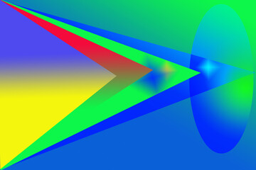 colors shapes and triangles