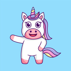 Cute unicorn illustration, cute and fun