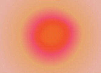 grainy circle gradient, warm energy, red, pink, yellow - obrazy, fototapety, plakaty