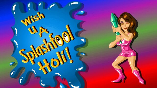 Wish You A Splash Full Holi, colorful confetti on background. vector art