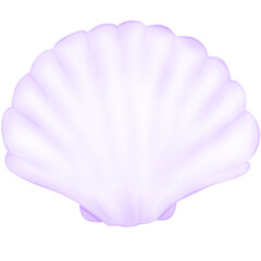 Fototapeta premium Cute Pearl Shell, Shell illustration, Pearl Shell, cute shell illustration, sea life