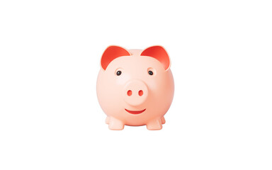 Piggy bank in the white background, 3d rendering.