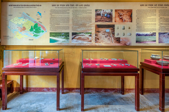 Museum of Sa Huynh cuture area in Hoian ancient town, unesco world heritage, Vietnam. Hoian is one of the most popular destinations in Vietnam