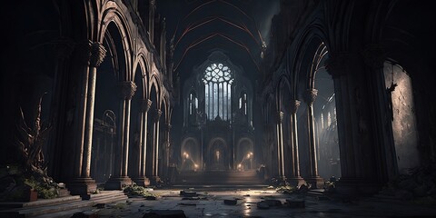 Fototapeta premium church of the holy sepulchre, Generative AI.