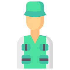 fisher avatar flat icon