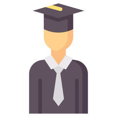 student avatar flat icon
