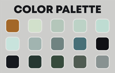 Universal seasonal color palette for design. Vector illustration