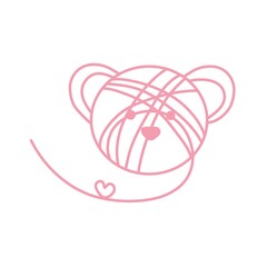 Logo for knitting brand or toys