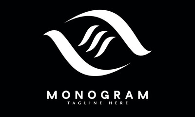 Eye Logo abstract monogram vector template