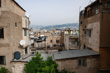 Fototapeta na wymiar Häuser um 2010 in Beirut, Libanon