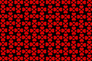 Abstract romantic and love vector background with heart in gradient colors	