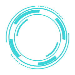 Futuristic frame circles