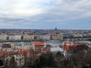 Fototapeta premium panoramic view of Budapest seen from Buda side